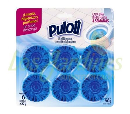 PASTILLA PARA INODORO PULOIL 6U x 50G