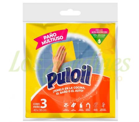 PAÑO ABSORVENTE PULOIL MULTIUSO 3U