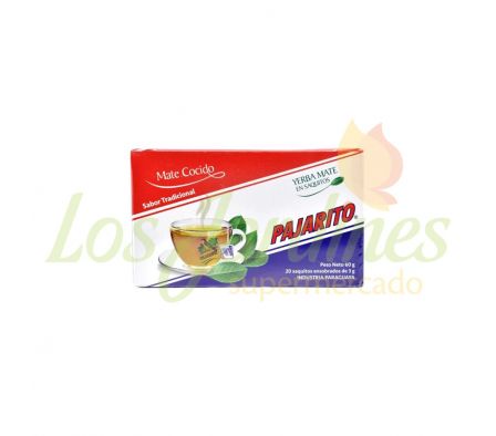 MATE COCIDO ENSOBRADO TRADICIONAL PAJARITO 60G