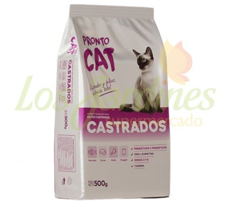 ALIMENTO PARA GATOS PRONTO CAT CASTRADOS 500G