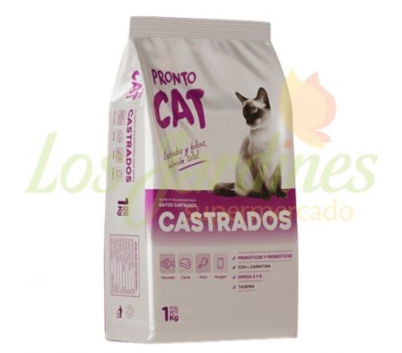 ALIMENTO PARA GATOS PRONTO CAT CASTRADOS 1K