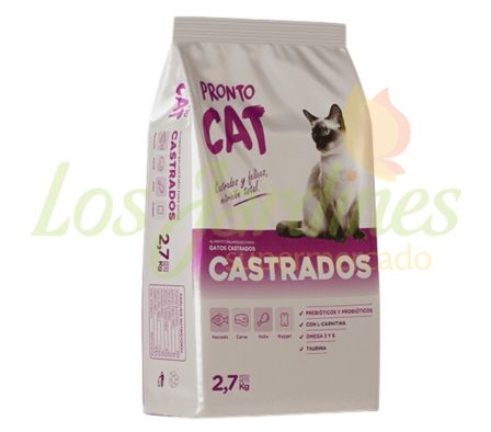 ALIMENTO PARA GATOS PRONTO CAT CASTRADOS 2,7K