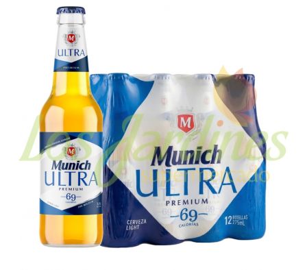 PACK X 12 CERVEZA MUNICH ULTRA BOTELLA 275 CC