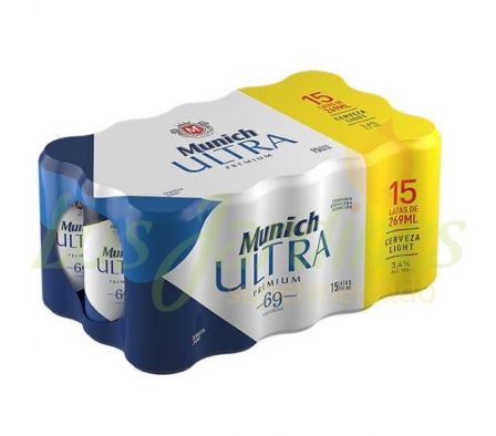 PACK CERVEZA MUNICH ULTRA PREMIUM 269CC 15U