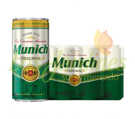 PACK X 12 CERVEZA MUNICH ORIGINAL LATA 269 CC