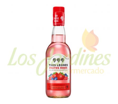 RON TRES LEONES FRUTOS ROJOS BOT. 420CC