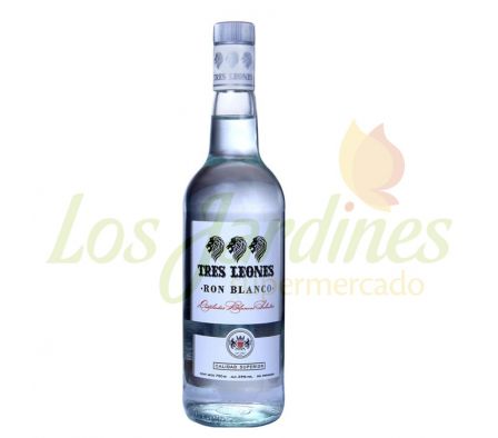 RON BLANCO TRES LEONES 750 ML.
