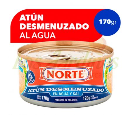 ATUN EN AGUA Y SAL NORTE 170 GRS--