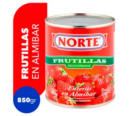FRUTILLA EN CONSERVA NORTE 850G