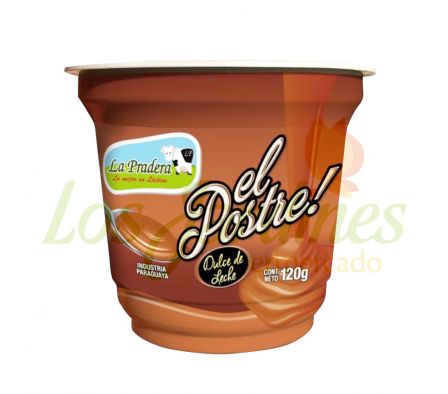 POSTRE LA PRADERA DULCE LECHE BELGA 120G