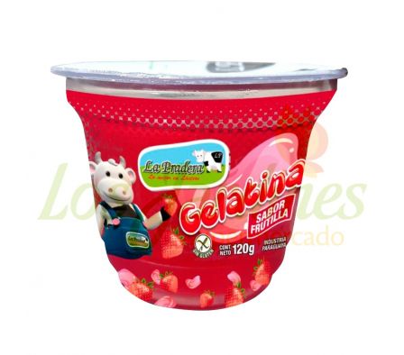 GELATINA LA PRADERA FRUTILLA 120G