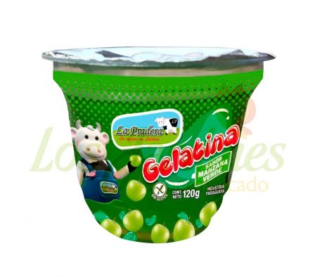 GELATINA LA PRADERA MANZANA 120G