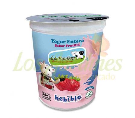 YOGURT LA PRADERA FRUTILLA POTE 350 GR