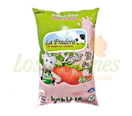 YOGUR LA PRADERA DIET FRUTILLA 1L