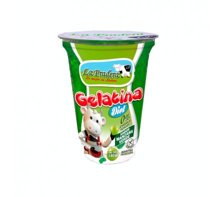 GELATINA DIETETICA LA PRADERA MANZANA VERDE 180G