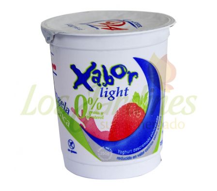 YOGHURT XABOR LIGHT FRUTILLA DOÑA ANGELA 350 GRS