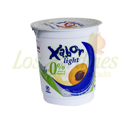 YOGHURT XABOR LIGHT DURAZNO DOÑA ANGELA 350 GRS