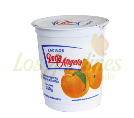YOGHURT ENTERO DURAZNO DOÑA ANGELA 350 GRS