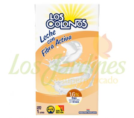 LECHE LOS COLONOS CON FIBRA ACTIVA 1L
