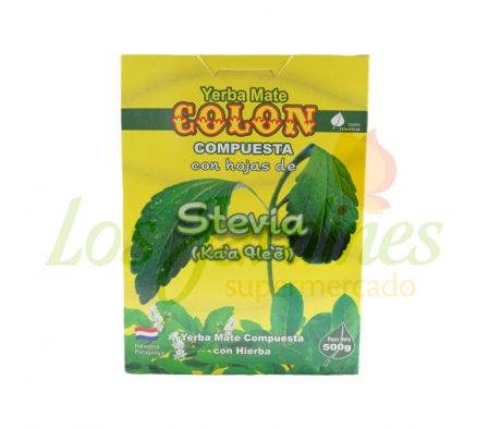 YERBA MATE COMPUESTA STEVIA COLON 500G