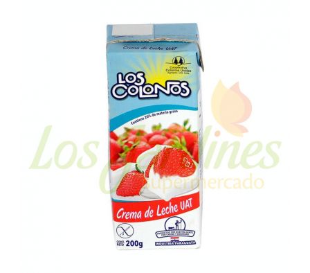 CREMA DE LECHE LOS COLONOS 200G