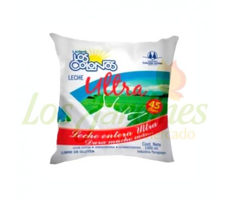 LECHE LOS COLONOS ENTERA ULTRA SACHET 500ML