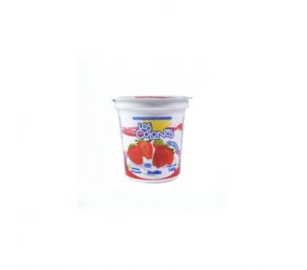 YOGHURT ENTERO LOS COLONOS FRUTILLA 140G