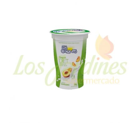 YOGHURT DIETETICO LOS COLONOS DURAZNO 200G