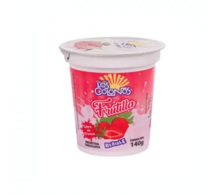 BEBIDA LACTEA LOS COLONOS SABOR FRUTILLA 140G