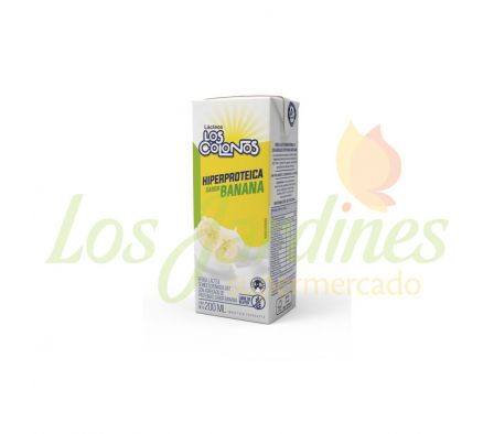 BEBIDA UHT LOS COLONOS SABOR BANANA 200G