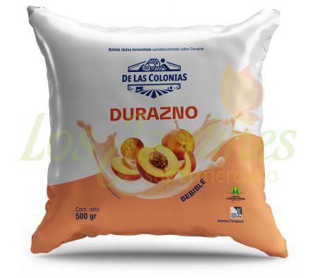 BEBIDA LACTEA DE LAS COLONIAS DURAZNO 500ML