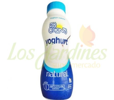 YOGHURT NATURAL LOS COLONOS BOTELLA 800G