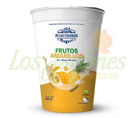 BEBIDA LACTEA FERMENTADA LOS COLONOS FRUTOS AMARI