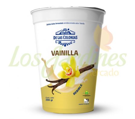 BEBIDA LACTEA FEMENTADA LOS COLONOS VAINILLA 200G