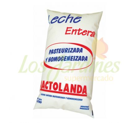 LECHE SACHET ENTERA LACTOLANDA 1 LT..