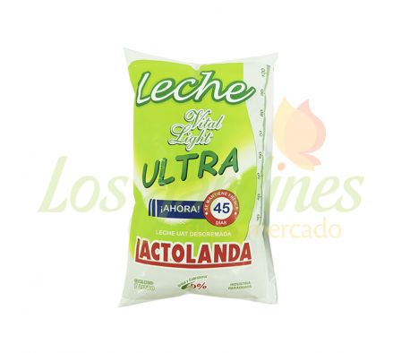 LECHE SACHET DESCREMADA LACTOLANDA 1 LT..