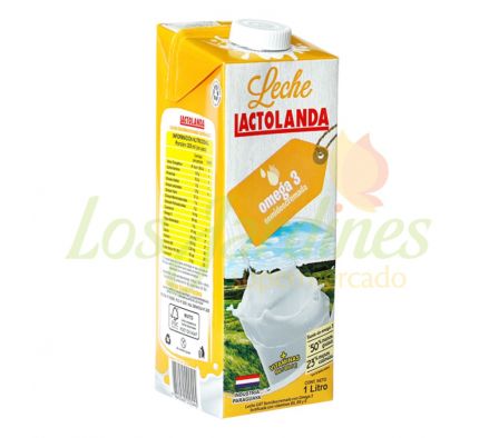 LECHE SEMIDESCREMADA LACTOLANDA C/OMEGA 3 UAT 1L