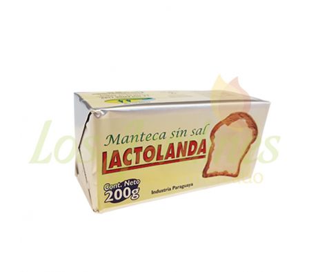 MANTECA SIN SAL LACTOLANDA 200 GRS
