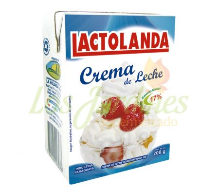 CREMA DE LECHE UAT LACTOLANDA 200GR