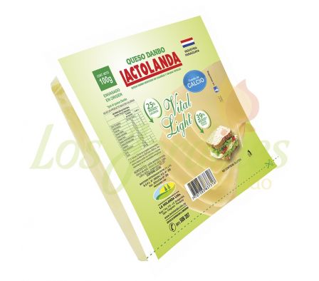 QUESO DANBO VITAL LIGHT LACTOLANDA PACK 100 GR