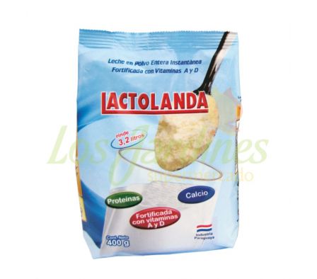 LECHE EN POLVO LACTOLANDA ENTERA 400 GRS..