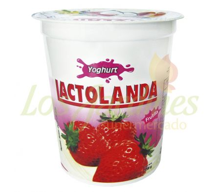 YOGHURT LACTOLANDA POTE 350 GRS FRUTILLA