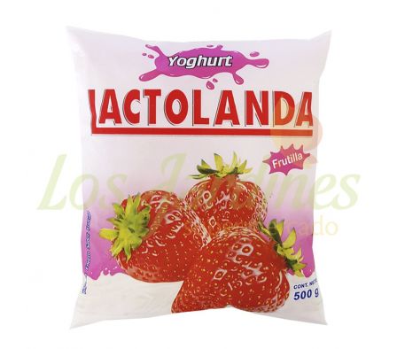 YOGHURT LACTOLANDA SACHET 500 GRS FRUTILLA