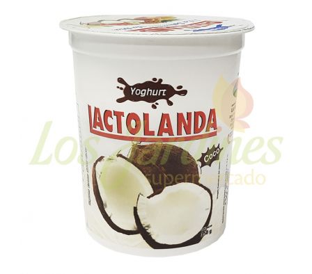 YOGHURT LACTOLANDA POTE 350 GRS COCO