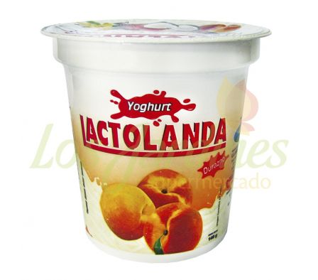 YOGHURT LACTOLANDA POTE 140 GRS DURAZNO