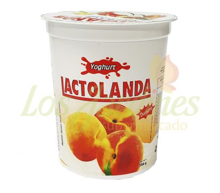 YOGHURT LACTOLANDA POTE 350 GRS DURAZNO