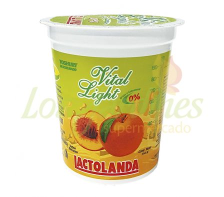 YOGHURT DURAZNO DIETETICO LACTOLANDA 350 GRS