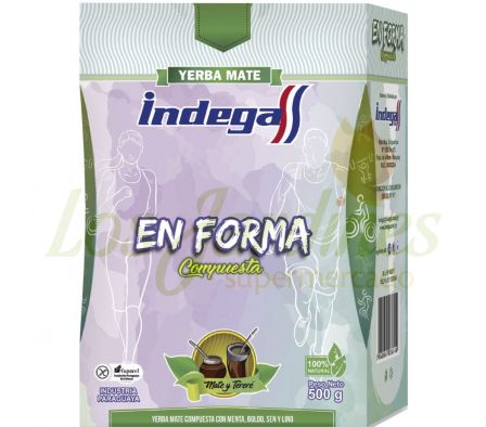 YERBA MATE COMPUESTA EN FORMA INDEGA 500G