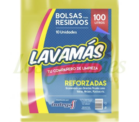 BOLSAS P/ RESIDUOS REFORZADAS 10 X 100