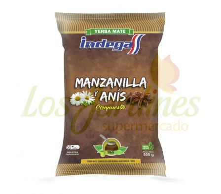 YERBA MANZANILLA Y ANIS INDEGA 500G
